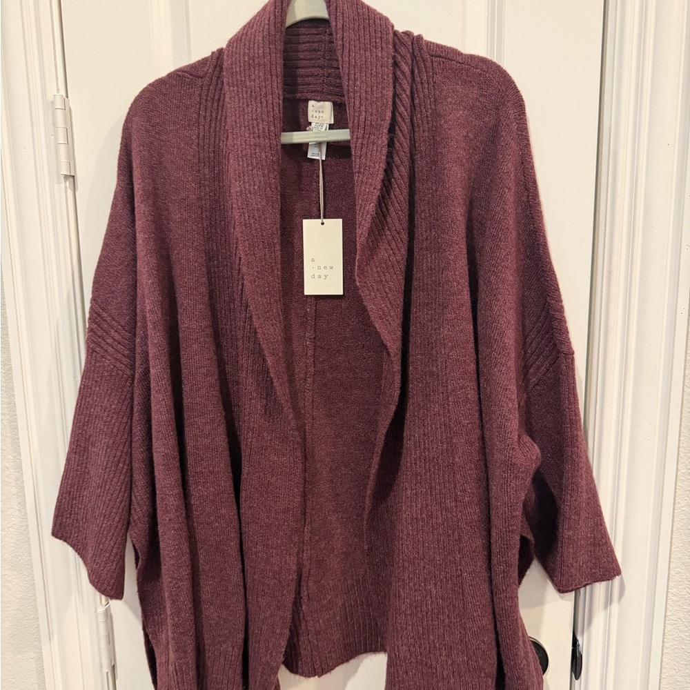 a new day Women's Maroon Cardigan